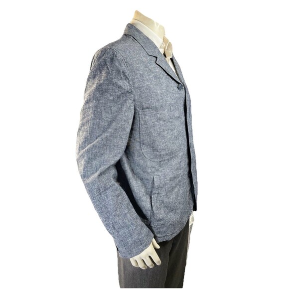 Jack Threads Sport Coat Mens 40R Gray Linen Cotton Blend Working Cuffs - Picture 4 of 11